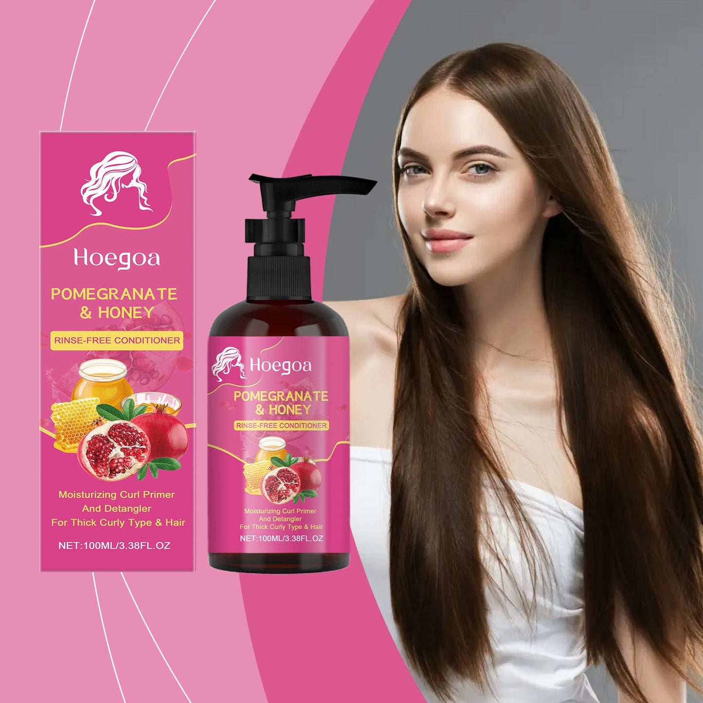 Pomegranate Infusion Hair Serum Hydrating Dry Damaged Gentle Smooth
