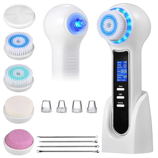LED Display Multifunctional Pore Cleansing Brush Acne And Blackhead