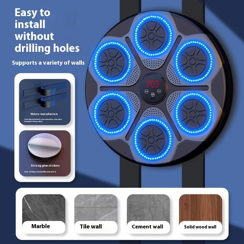 Music Boxing Machine Household With RGB Light Bluetooth-compatible